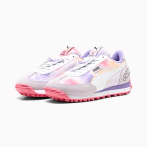 Tenis para niños grandes Easy Rider PUMA x HELLO KITTY AND FRIENDS, Lilac Frost-PUMA White-Magic Rose, extralarge