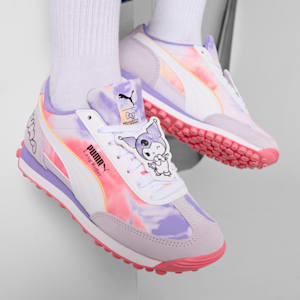 Tenis para niños grandes Easy Rider PUMA x HELLO KITTY AND FRIENDS, Lilac Frost-PUMA White-Magic Rose, extralarge