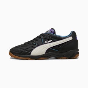 King Indoor Street Soccer 94 Sneakers Unisex, PUMA Black-Vapor Gray, large-GBR