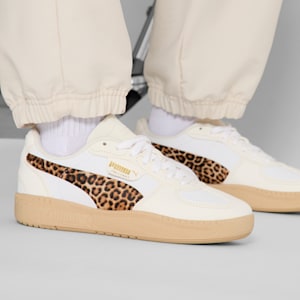 Tenis Palermo Moda Elevated Leo Mujer, Warm White-Light Sand, extralarge