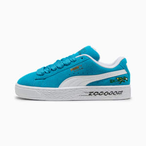 Super PUMA Suede XL Sneakers Youth, Tropical Blue-PUMA White, extralarge