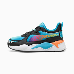 PUMA x HOT WHEELS™ MONSTER TRUCKS RS-X Sneakers Kids, Tropical Blue-Orange Glo, extralarge