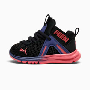 Enzo 2 Sunset Toddlers' Sneakers, PUMA Black-Peach Frost-Blue Crystal, extralarge