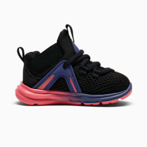 Enzo 2 Sunset Toddlers' Sneakers, PUMA Black-Peach Frost-Blue Crystal, extralarge