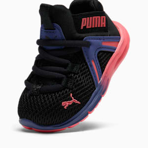 Enzo 2 Sunset Toddlers' Sneakers, PUMA Black-Peach Frost-Blue Crystal, extralarge