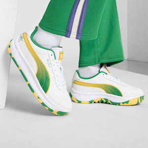 Tenis para hombre GV Special NYC Flagship, PUMA White-Sunny Yellow-Archive Green, extralarge