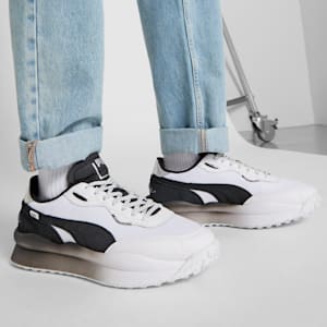 Tenis para hombre Style Rider JOMO, PUMA White-PUMA Black-PUMA Silver, extralarge