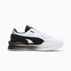 Tenis para hombre Style Rider JOMO, PUMA White-PUMA Black-PUMA Silver, extralarge