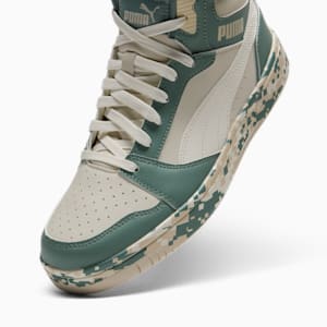 Rebound V6 Camo Men's Sneakers, Alpine Snow-Warm White-Green Moon, extralarge