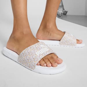 Cool Cat 2.0 Pride Women's Slides, PUMA White-PUMA White, extralarge