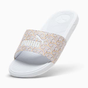Cool Cat 2.0 Pride Women's Slides, PUMA White-PUMA White, extralarge