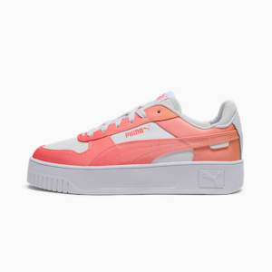 Tenis para mujer Carina Street Dip Fade, PUMA White-Peach Frost-Pink Fruit, extralarge