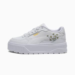 Tenis para mujer Karmen II Idol Floral, PUMA White-PUMA White-Sunny Yellow, extralarge