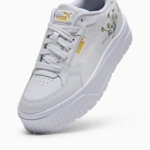 Tenis para mujer Karmen II Idol Floral, PUMA White-PUMA White-Sunny Yellow, extralarge