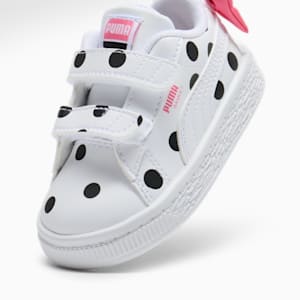 Basket Bow Toddlers' Sneakers, PUMA White-PUMA Black-Magic Rose, extralarge