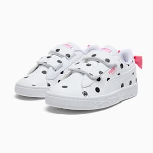 Tenis para niños pequeños Basket Bow, PUMA White-PUMA Black-Magic Rose, extralarge