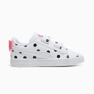 Basket Bow Little Kids' Sneakers, PUMA White-PUMA Black-Magic Rose, extralarge