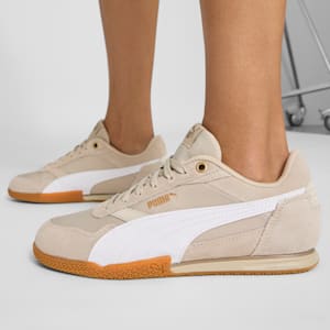 Bella Donna Nylon Women's Sneakers, Desert Dust-PUMA White-PUMA Gold, extralarge