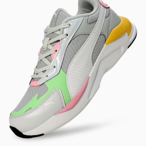 PUMA X-Ray Fluido V1 Women's Sneakers, Silver Mist-Spring Fern-Pearl Pink, extralarge-IND