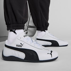 Tenis de cuero para mujer Speedcat, PUMA White-PUMA Black, extralarge