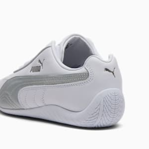 Tenis de cuero para mujer Speedcat, PUMA White-PUMA Silver, extralarge