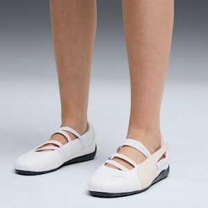 Speedcat Ballet Leather Women's Shoes, PUMA White-Alpine Snow, extralarge