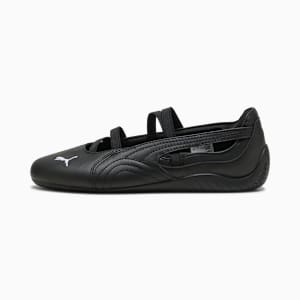 Balerinas Speedcat Cuero para mujer, PUMA Black-PUMA White, extralarge