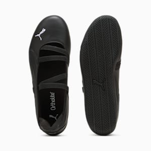 Speedcat Ballet Leather Women's Shoes, PUMA Black-PUMA White, extralarge