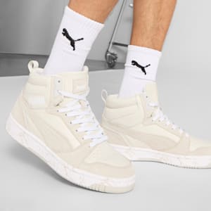 Tenis para hombre Rebound V6 Marble, Vapor Gray-Sedate Gray-PUMA White, extralarge