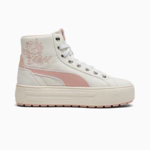 Tenis mid para mujer Kaia 2.0 Novelty Flower, Frosted Ivory-Rose Quartz, extralarge