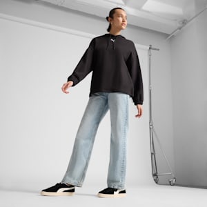 Charles F. Stead Suede I Sneakers, PUMA Black-PUMA White, extralarge
