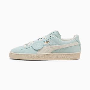 Tenis Charles F. Stead Suede II, Green Glimmer-PUMA White, extralarge