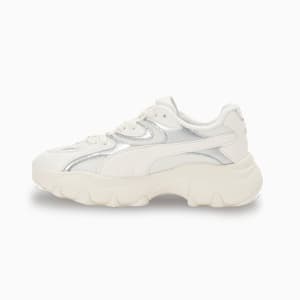 ウィメンズ パルサー ライト シャインメリー スニーカー, Warm White-PUMA Silver, extralarge-JPN