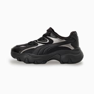 ウィメンズ パルサー ライト シャインメリー スニーカー, PUMA Black-Puma Aged Silver-Glacial Gray, extralarge-JPN