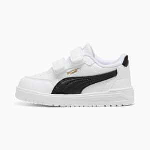 Shuffle Downtown Sneakers Toddlers, PUMA White-PUMA Black-PUMA Gold, large