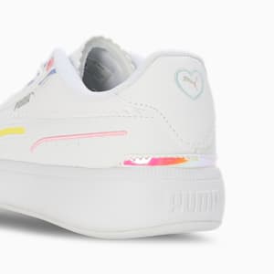 Tori Pixie V1 Women's All-day Comfort Sneakers, PUMA White-Lavendar Pop-Pale Lemon-PRISM PINK, extralarge-IND
