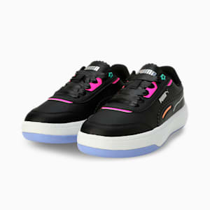 Tori Pixie V1 Women's All-day Comfort Sneakers, PUMA Black-Elektro Purple-Orange Peach-Ravish, extralarge-IND