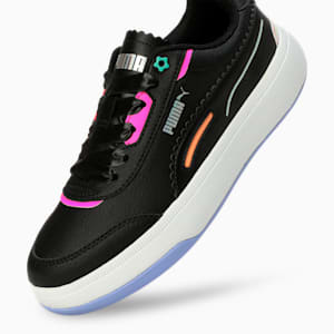 Tori Pixie V1 Women's All-day Comfort Sneakers, PUMA Black-Elektro Purple-Orange Peach-Ravish, extralarge-IND