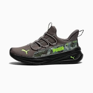 Tenis Easy On One4All 2.0 Cyclone para niños pequeños, Cool Dark Gray-PUMA Black-Pro Green, extralarge