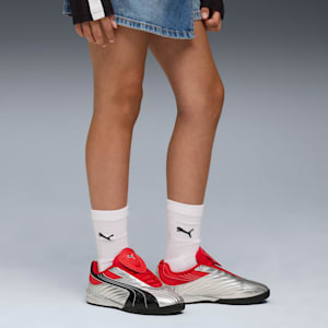 V-S2 Goalgetter Big Kids' Sneakers, PUMA Silver-For All Time Red, extralarge