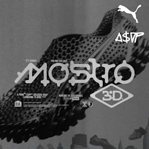 A$AP ROCKY x PUMA Mostro 3.D Men's Shoes, Platinum Metallic-PUMA Black, extralarge
