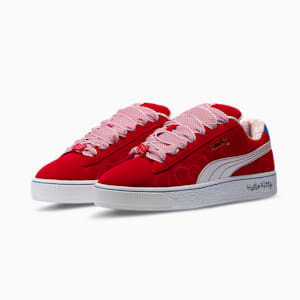 Sneakers PUMA x HELLO KITTY® AND FRIENDS Suede XL Red Bow Femme, For All Time Red-PUMA White-Mountain Blue, extralarge