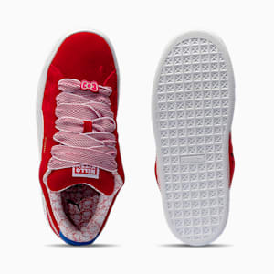 Tenis de gamuza para mujer XL Red Bow PUMA x HELLO KITTY® AND FRIENDS, For All Time Red-PUMA White-Mountain Blue, extralarge