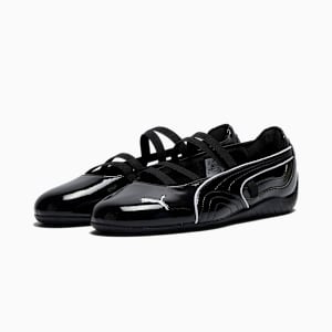 Speedcat Ballet Glossy Women's Shoes, PUMA Black-PUMA White, extralarge