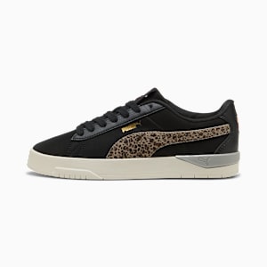 Jada Classic Animal Flair Sneakers Women, PUMA Black-PUMA Gold-Team Regal Red, large
