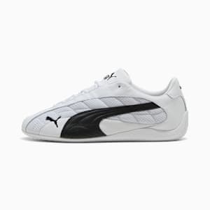 Speedcat Plus Leather Sneakers Unisex, PUMA White-PUMA Black, extralarge