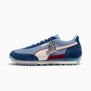 Easy Rider NYC Graffiti Men's Sneakers, Persian Blue-Cool Blue-Ruby Shimmer, extralarge