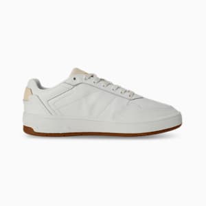 Court Classic Lux Women's Sneakers, PUMA White-Alpine Snow-PUMA Gold, extralarge-IND
