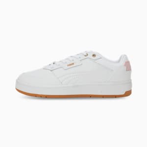 Court Classic Lux Women's Sneakers, PUMA White-Mauve Mist-PUMA Gold, extralarge-IND