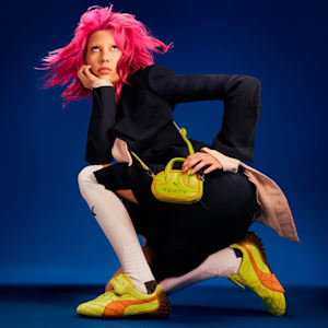 Tenis para mujer Avanti LS Stitched FENTY x PUMA, Lime Sheen-Pumpkin Pie, extralarge